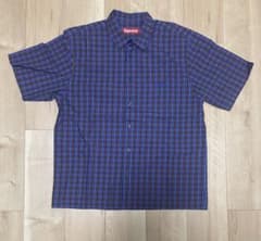Supreme 25ss mini plaid s/s shirt blue - メルカリ