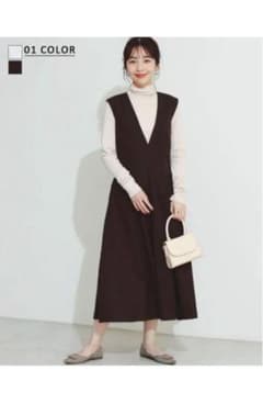 basement online 플레어 점퍼 스커트