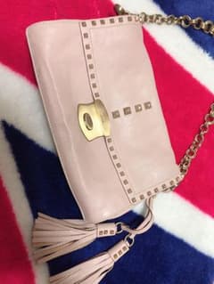 PRADA❤︎レザー スタッズ チェーン クラッチ バッグのサムネイル