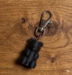 3Dプリンター くまのキーホルダー ブラックのサムネイル