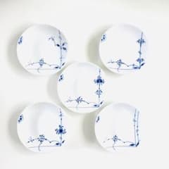 新品 ロイヤルコペンハーゲン ブルーパルメッテ 5柄 5枚 プレート10cm