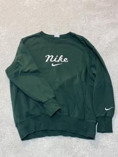 NIKE スウェット グリーン 刺繍ロゴ Sサイズのサムネイル