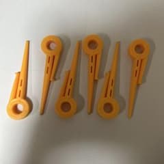 プラスチック製 ペグ 6本セット オレンジのサムネイル