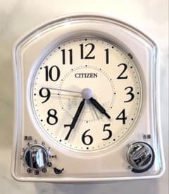 CITIZEN アナログ置時計 ホワイトのサムネイル