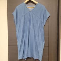 AFTERNOON TEA WARDROBE デニムブルー チュニック 半袖のサムネイル