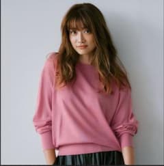 Ｍ7days ピンク 長袖ニット　春ニットのサムネイル