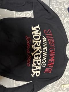 STUSSY WORKGEAR ニット セーター ブラックのサムネイル