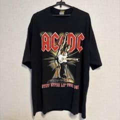 00s AC/DC 2001년 투어 T셔츠 양면 프린트