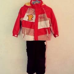 防寒 スキーウェア 120cm 男女OK つなぎ 雪遊び 外遊びのサムネイル