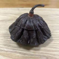 骨董美術 北川敏楽 漆塗り 香合 蓮の実 骨董 レア 希少 美術品 工芸品