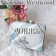Vivienne Westwood がま口 オーブ 三つ折り財布 チェック柄 - メルカリ