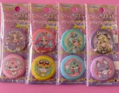 名探偵プリキュア クリップカンバッチ　缶バッジ　4種コンプリートセット　セリアのサムネイル
