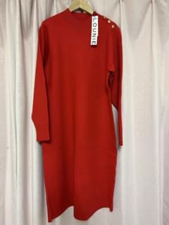 【新品】LOUNIE レッド ニットワンピースのサムネイル