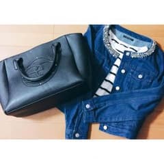 新品 未使用 ♡ ビジュー付きデニムジャケットのサムネイル