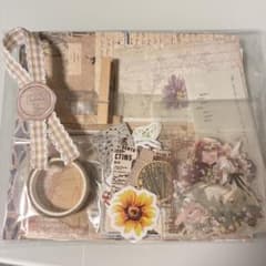 おすそ分け₍ᐢ‥ᐢ₎♡コラージュ素材シール 紙モノ 50枚＋マステ1本＋おまけ