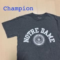 古着 チャンピオン ノートルダム 半袖 Tシャツ  グレー Mサイズのサムネイル