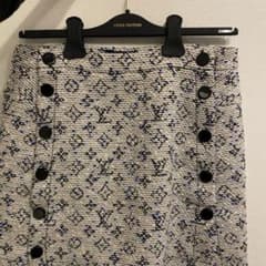 限定価格❗️ルイヴィトン　ツイード　スカート　38のサムネイル