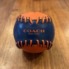 【希少】COACH コーチ レザベースボール ペーパーウェイト 野球ボール型 希少】COACH コーチ レザベースボール ペーパーウェイト 野球ボール型