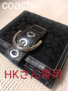 coach  二つ折り財布　シグネチャー（used良品）カラー黒のサムネイル