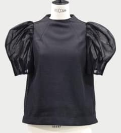m.☆　マチャット　メッシュパフトップス完売品　ブラック 完売/新品】24AW MACHATT メッシュパフトップス（ブラック