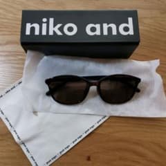 jins ニコアンド コラボ サングラス レディース ブラウン ウェリントンのサムネイル