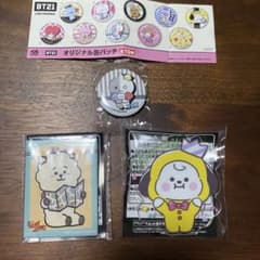 BT21 캔 배지 아크릴 배지 3점 세트