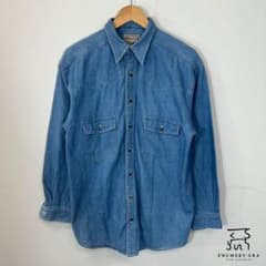 WyominG デニムシャツ ブルー 長袖 スナップボタン Lのサムネイル