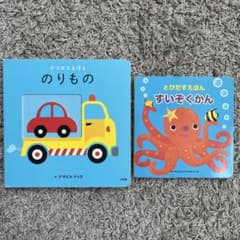 仕掛け絵本 2冊セット のりもの すいぞくかんのサムネイル