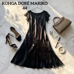 美品 東京ソワールKOHGA DORÉ MARIKO ブラックロングドレス3L - メルカリ