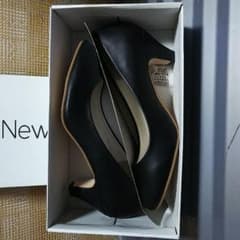 夢展望 パンプス 黒 24.5㎝ ヒール５㎝のサムネイル