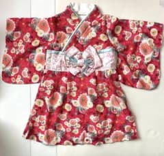 最終値下げ【美品】SWEET MOMMY 着物・袴　スウィートマミー80赤完売品のサムネイル