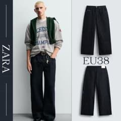 CHAMPION X ZARA ストライプ バギーフィットジーンズ 38 - メルカリ