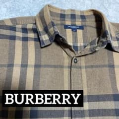 BURBERRY LONDON ノバチェック シャツ L ベージュ - メルカリ