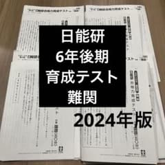 日能研 6年 育成テスト 最新版】日能研 6年後期 育成テスト 難関 4回分 2024年版 - メルカリ