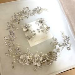 ステラブライダル　ヘッドアクセサリー　イヤリングセットのサムネイル