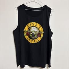 GUNS N’ ROSES ブラック タンクトップ ノースリーブ ロックTシャツのサムネイル
