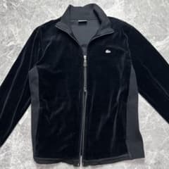 美品 ラコステ ベロア トラックジャケット ダブルジップ ロゴ ジャージ