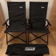 美品】Coleman レイチェア 2脚セット 限定色ブラック - メルカリ