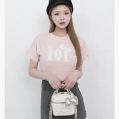 Hello DarichキルティングアップリケビジューTシャツ ピンク - メルカリ