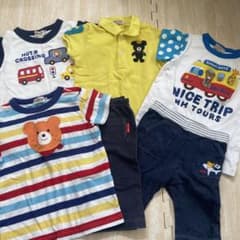ミキハウス Tシャツ・パンツ6点セット　90cm、100cmのサムネイル