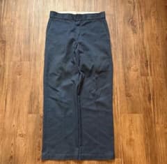 Dickies 874 80sワークパンツ　アメリカ製　w32 ネイビーのサムネイル