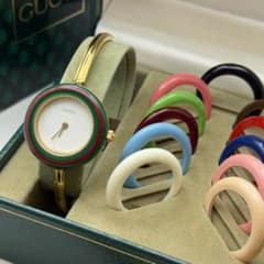 高騰中】グッチ チェンジベゼル クォーツ 箱説保 ベゼル11個付 - メルカリ