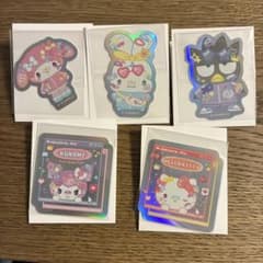 サンリオ　オーロラステッカー　5枚セット マイメロディ　シナモロール等のサムネイル