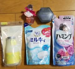 柔軟剤、バブルバス、ボディーソープ、整髪料のサムネイル