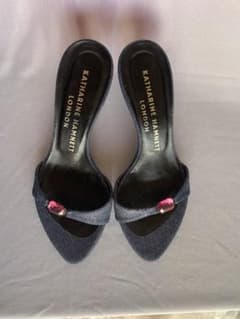 KATHARINE HAMNETT ダークブルー パンプスのサムネイル