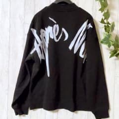 ZARA ザラ 裏起毛スウェット バックプリント 黒 S オーバーサイズ