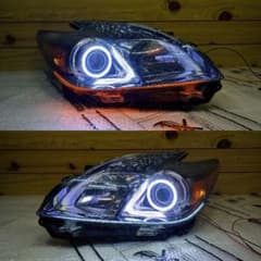 30プリウス ヘッドライト US仕様 イカリング シーケンシャル ZVW30