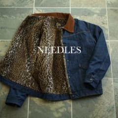 Needles レオパード柄 裏ボア ファー デニム ジャケット - メルカリ