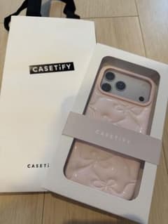 CASETiFY iPhone17ProMax 케이스 티파이 핑크 리본