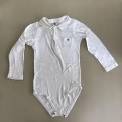 PETIT BATEAU 長袖 ポロロンパース 24m/86cmのサムネイル